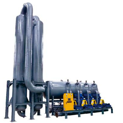 EPS central vacuum system with double condensers